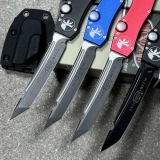 HALO V 150-10 Tanto OTF Automatic Knife Black (4.17" Two-Tone) (4) HALO V 150-10 Tanto OTF Automatic Knife Black (4.17" Two-Tone) (4)