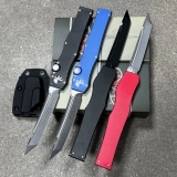HALO V 150-10 Tanto OTF Automatic Knife Black (4.17" Two-Tone) (5) HALO V 150-10 Tanto OTF Automatic Knife Black (4.17" Two-Tone) (5)