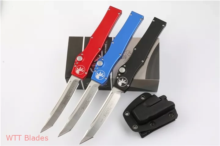 Halo V S/E OTF Automatic Knife Black,Red,Blue (4.6" Satin) Halo V S/E OTF Automatic Knife Black,Red,Blue (4.6" Satin)