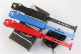 Halo V S/E OTF Automatic Knife Black,Red,Blue (4.6" Satin) (4) Halo V S/E OTF Automatic Knife Black,Red,Blue (4.6" Satin) (4)