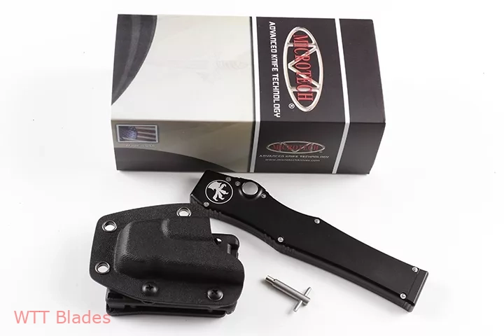 Halo V T/E Tanto OTF Automatic Knife Black (4.17" Two-Tone) (8) Halo V T/E Tanto OTF Automatic Knife Black (4.17" Two-Tone) (8)