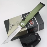 Halo VI Tanto / Clip Point OTF Automatic Knife OD Green (4.4" Satin) (4) Halo VI Tanto / Clip Point OTF Automatic Knife OD Green (4.4" Satin) (4)