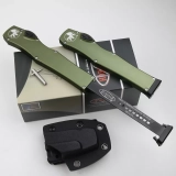 Halo VI Tanto / Clip Point OTF Automatic Knife OD Green (4.4" Satin) (8) Halo VI Tanto / Clip Point OTF Automatic Knife OD Green (4.4" Satin) (8)
