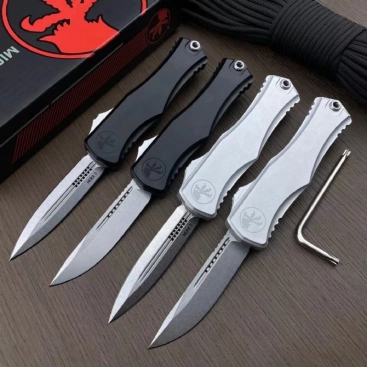 Hera II OTF Automatic Knife (4" Stonewash)