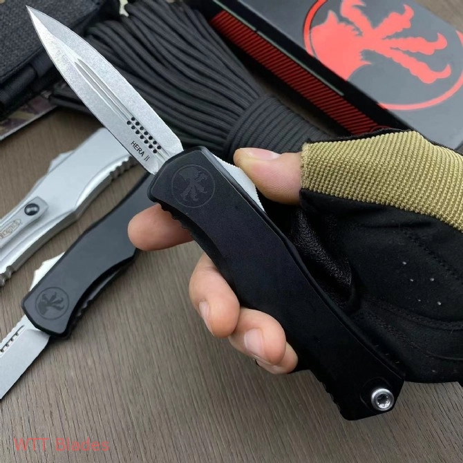 Hera II OTF Automatic Knife (4" Stonewash) (7) Hera II OTF Automatic Knife (4" Stonewash) (7)