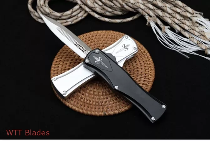 Hera OTF Automatic Knife Dagger Aluminum (3"satin) (4) Hera OTF Automatic Knife Dagger Aluminum (3"satin) (4)