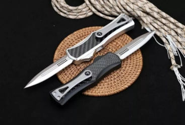 Hera OTF Automatic Knife Dagger Carbon Fibre+Aluminum (3"satin)
