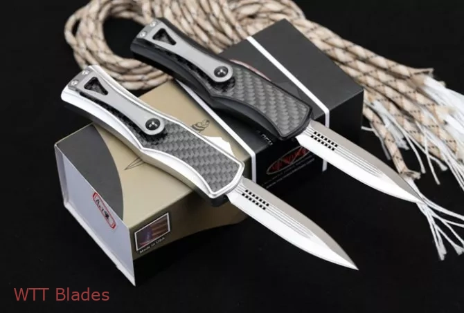 Hera OTF Automatic Knife Dagger Carbon Fibre+Aluminum (3"satin) (2) Hera OTF Automatic Knife Dagger Carbon Fibre+Aluminum (3"satin) (2)