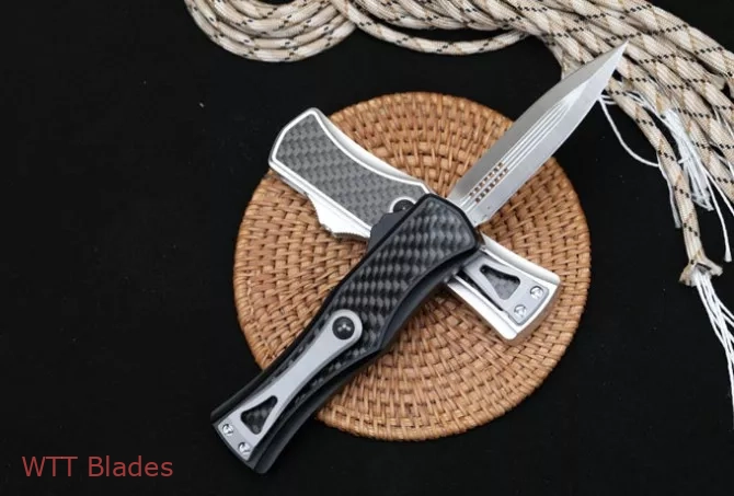 Hera OTF Automatic Knife Dagger Carbon Fibre+Aluminum (3"satin) (4) Hera OTF Automatic Knife Dagger Carbon Fibre+Aluminum (3"satin) (4)