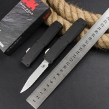 HK & Benchmad 14800 OTF Automatic Knife Black Aluminum (3.375" Black)