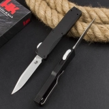 HK & Benchmad 14800 OTF Automatic Knife Black Aluminum (3.375" Black) (4)