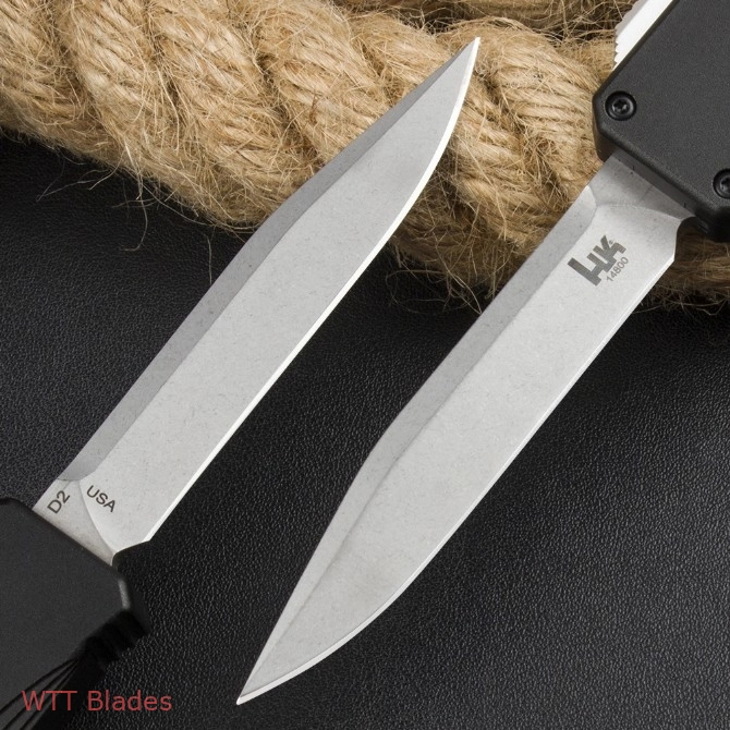 HK & Benchmad 14800 OTF Automatic Knife Black Aluminum (3.375" Black) (7)