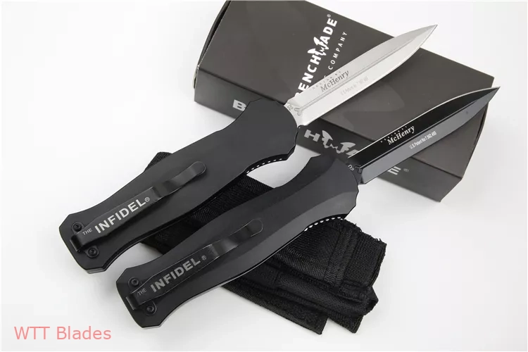 Infidel D/E Dagger OTF Automatic Knife (3.91" Black) 3300BK (5) Infidel D/E Dagger OTF Automatic Knife (3.91" Black) 3300BK (5)