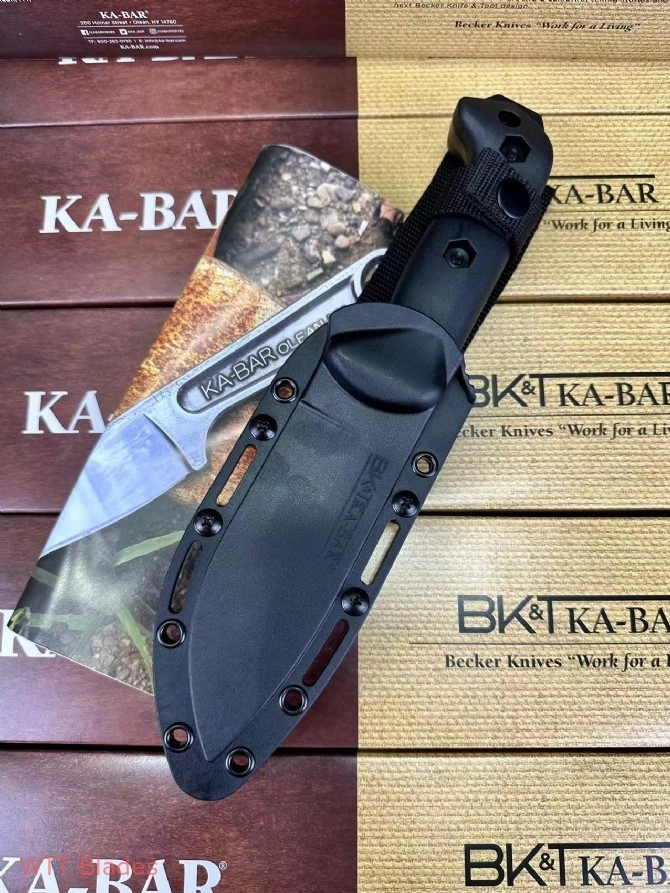 Ka-Bar Becker Campanion Fixed Blade Knife Black (5.25" Black) BK2 (8) Ka-Bar Becker Campanion Fixed Blade Knife Black (5.25" Black) BK2 (8)