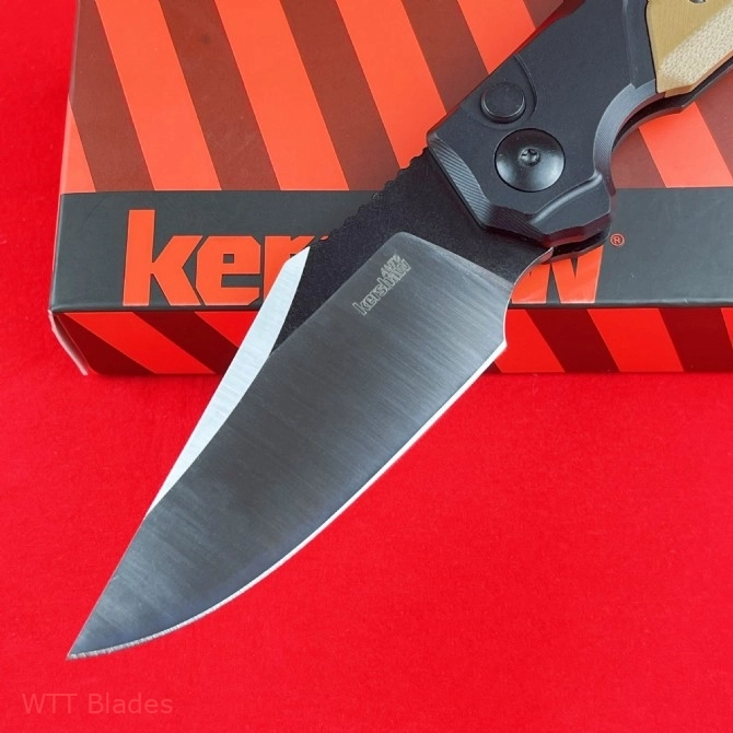 KW Launch 19 Automatic Knife Black Aluminum/Brown G-10 (3.4" Two-Tone) 7851 (4) KW Launch 19 Automatic Knife Black Aluminum/Brown G-10 (3.4" Two-Tone) 7851 (4)