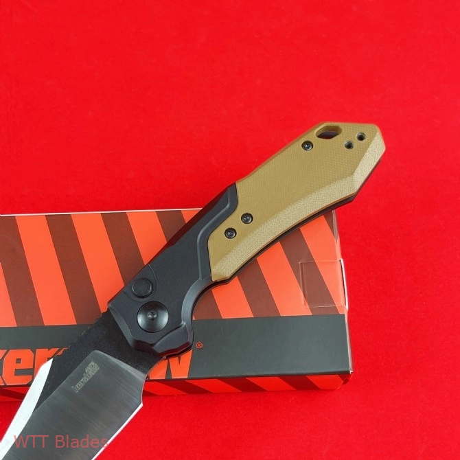 KW Launch 19 Automatic Knife Black Aluminum/Brown G-10 (3.4" Two-Tone) 7851 (6) KW Launch 19 Automatic Knife Black Aluminum/Brown G-10 (3.4" Two-Tone) 7851 (6)