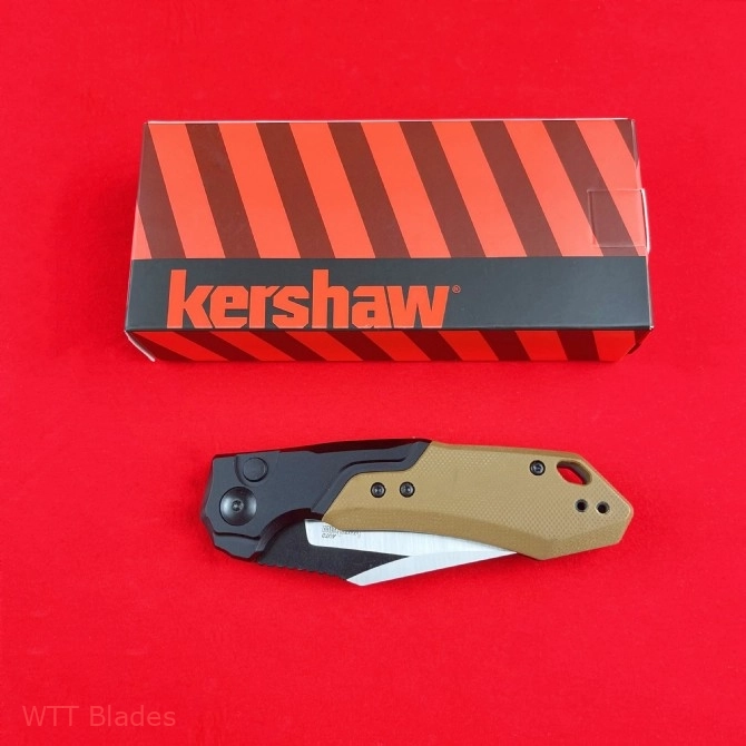 KW Launch 19 Automatic Knife Black Aluminum/Brown G-10 (3.4" Two-Tone) 7851 (8) KW Launch 19 Automatic Knife Black Aluminum/Brown G-10 (3.4" Two-Tone) 7851 (8)