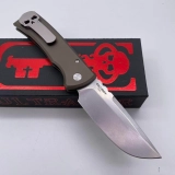 Limited Edition 229 Compact EDC Knife - 3.38 in S35VN Satin Drop Point Blade, Aluminum Handle, Button Lock, Pocket Clip, Gift Box - Men's Outdoor Camping Hiking Gear EDC Tool (7)