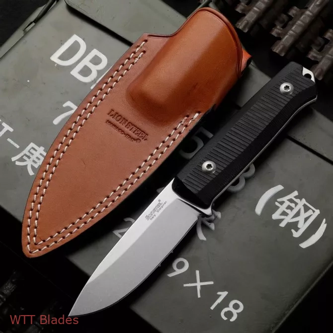 LionSteel Bushcraft B-40 Fixed Blade Camping Knife Black G-10 (4" Stonewash) LionSteel Bushcraft B-40 Fixed Blade Camping Knife Black G-10 (4" Stonewash)