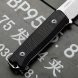 LionSteel Bushcraft B-40 Fixed Blade Camping Knife Black G-10 (4" Stonewash) (7) LionSteel Bushcraft B-40 Fixed Blade Camping Knife Black G-10 (4" Stonewash) (7)