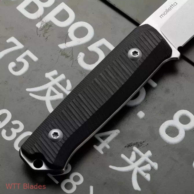 LionSteel Bushcraft B-40 Fixed Blade Camping Knife Black G-10 (4" Stonewash) (7) LionSteel Bushcraft B-40 Fixed Blade Camping Knife Black G-10 (4" Stonewash) (7)