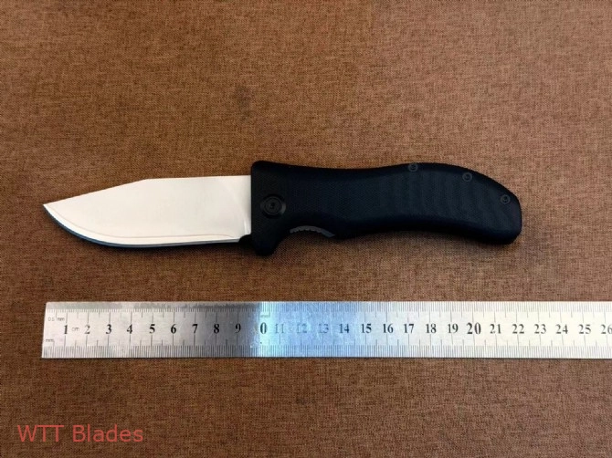 Lucky Dog Folding Knife, SLD-Magic Laminate Steel, Black G10 Handle, Liner Lock EDC Knife