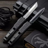 Makora D/E Signature Series Hellhound Tanto OTF Auto Knife Black (3.4" Satin) (4) Makora D/E Signature Series Hellhound Tanto OTF Auto Knife Black (3.4" Satin) (4)