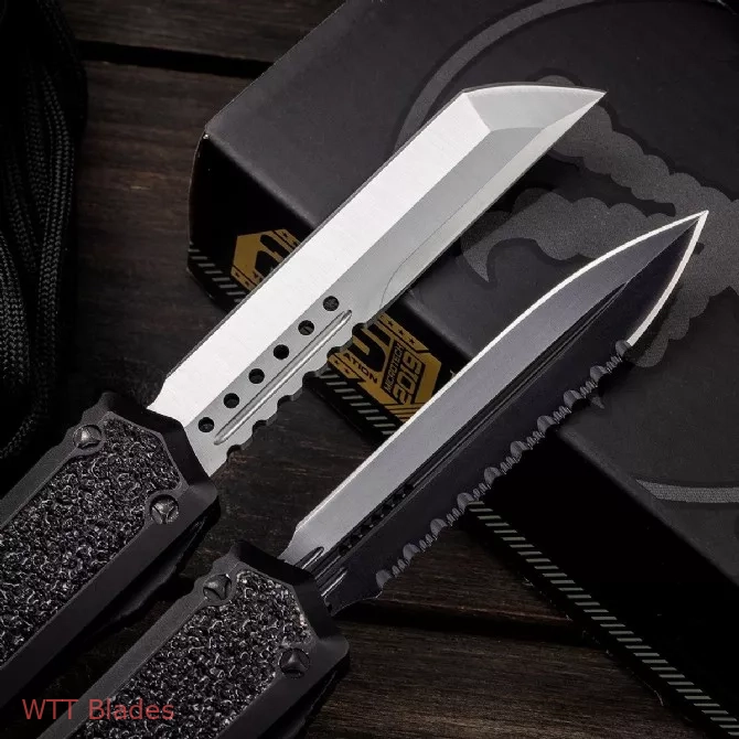 Makora D/E Signature Series Hellhound Tanto OTF Auto Knife Black (3.4" Satin) (6) Makora D/E Signature Series Hellhound Tanto OTF Auto Knife Black (3.4" Satin) (6)