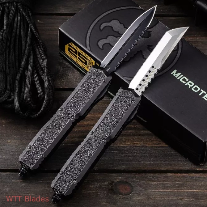 Makora D/E Signature Series OTF Auto Knife Black (3.4" Black Serrated) (4) Makora D/E Signature Series OTF Auto Knife Black (3.4" Black Serrated) (4)