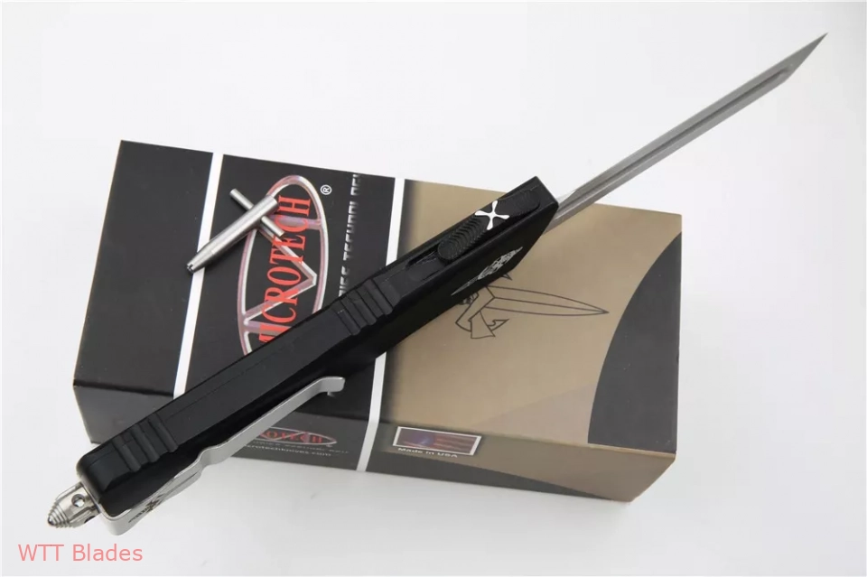 Marfione Custom Combat Troodon Hardedge OTF Knife Black (3.75" Satin) (6) Marfione Custom Combat Troodon Hardedge OTF Knife Black (3.75" Satin) (6)