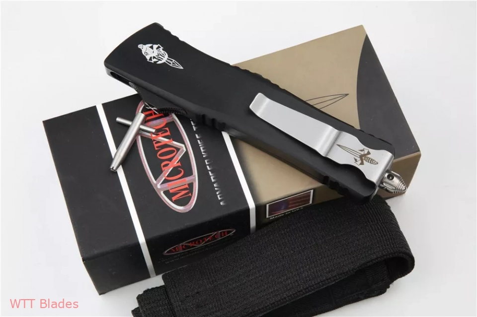 Marfione Custom Combat Troodon Hardedge OTF Knife Black (3.75" Satin) (7) Marfione Custom Combat Troodon Hardedge OTF Knife Black (3.75" Satin) (7)