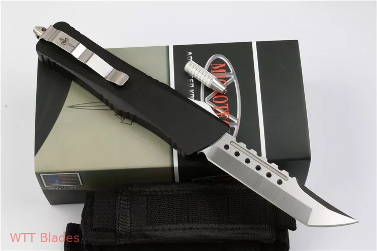 Marfione Custom Combat Troodon Hellhound Tanto OTF Knife Black Aluminum (3.8" Satin) (3) Marfione Custom Combat Troodon Hellhound Tanto OTF Knife Black Aluminum (3.8" Satin) (3)