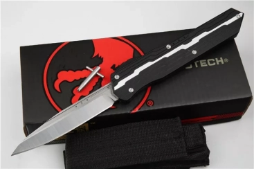 Marfione Custom Cypher S/E OTF Automatic Knife Black (4" SATIN) Marfione Custom Cypher S/E OTF Automatic Knife Black (4" SATIN)