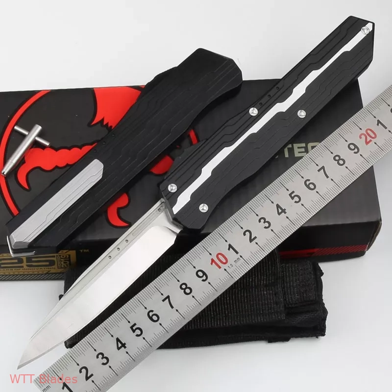 Marfione Custom Cypher S/E OTF Automatic Knife Black (4" SATIN) (3) Marfione Custom Cypher S/E OTF Automatic Knife Black (4" SATIN) (3)