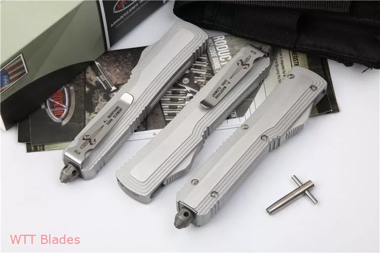Marfione Custom Element OTF Automatic Knife (3.4" Satin) (8) Marfione Custom Element OTF Automatic Knife (3.4" Satin) (8)