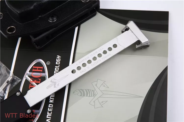 Marfione Custom Halo VI Hellhound Tanto OTF Automatic Knife (4.4" Stonewash) (5) Marfione Custom Halo VI Hellhound Tanto OTF Automatic Knife (4.4" Stonewash) (5)