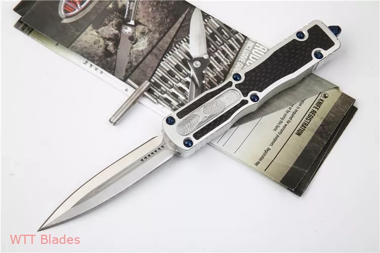 Marfione Custom Prototype Dagger OTF Aluminium Carbonfibre Inlay (2.88" Satin) Marfione Custom Prototype Dagger OTF Aluminium Carbonfibre Inlay (2.88" Satin)