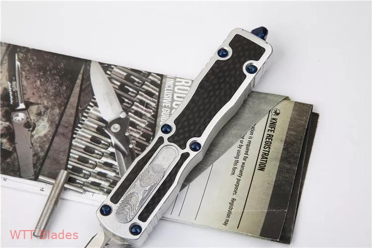 Marfione Custom Prototype Dagger OTF Aluminium Carbonfibre Inlay (2.88" Satin) (6) Marfione Custom Prototype Dagger OTF Aluminium Carbonfibre Inlay (2.88" Satin) (6)