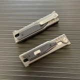 MASALONG Survival Camping D2 Folding Knife Outdoor EDC Tactical Knife with Aviation Aluminum Alloy Tool Handle in Titanium Plating (square) (6) MASALONG Survival Camping D2 Folding Knife Outdoor EDC Tactical Knife with Aviation Aluminum Alloy Tool Handle in Titanium Plating (square) (6)