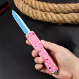 MT Exclusive Dessert Warrior Ultratech D/E OTF Donut Pink (3.4" Blue) (7) MT Exclusive Dessert Warrior Ultratech D/E OTF Donut Pink (3.4" Blue) (7)