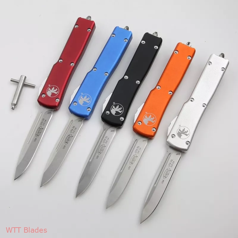 UTX-70 D/A S/E OTF Automatic Knife Blue (2.4" Stonewash) (2) UTX-70 D/A S/E OTF Automatic Knife Blue (2.4" Stonewash) (2)