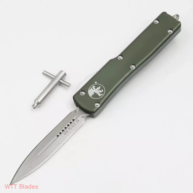 UTX-70 D/E OTF Automatic Knife OD Green (2.4" Stonewash) UTX-70 D/E OTF Automatic Knife OD Green (2.4" Stonewash)