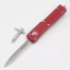 UTX-70 D/E OTF Automatic Knife Red (2.4" Stonewash)