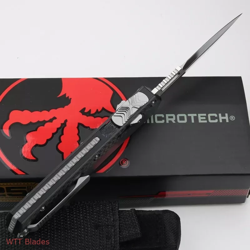 Glykon D/E OTF Automatic Knife Black Aluminum + Carbon Fibre(3.75" Satin) (7) Glykon D/E OTF Automatic Knife Black Aluminum + Carbon Fibre(3.75" Satin) (7)