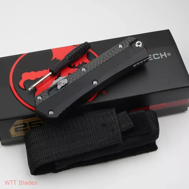 Glykon D/E OTF Automatic Knife Black Aluminum + Carbon Fibre(3.75" Satin) (8) Glykon D/E OTF Automatic Knife Black Aluminum + Carbon Fibre(3.75" Satin) (8)