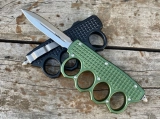 MT 4 Finger Dagger Hand Tank Knuckle OTF Automatic Knife (3.4" Satin) (4)