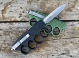 MT 4 Finger Dagger Hand Tank Knuckle OTF Automatic Knife (3.4" Satin) (5)