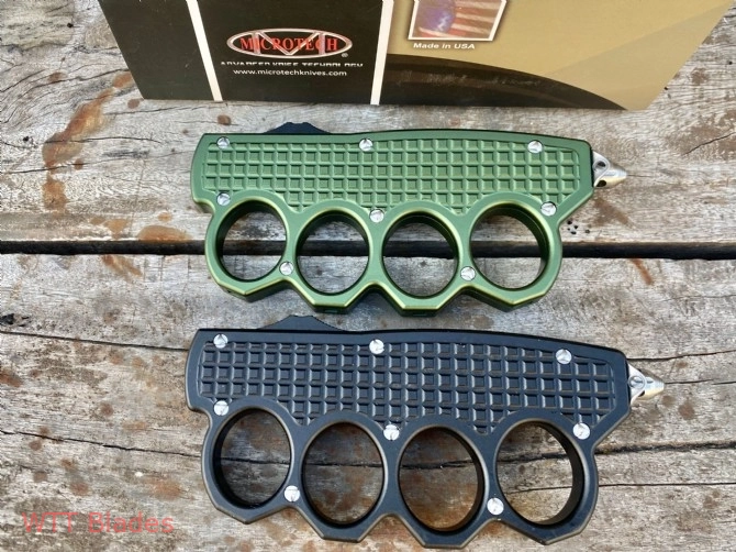 MT 4 Finger Dagger Hand Tank Knuckle OTF Automatic Knife (3.4" Satin) (8) MT 4 Finger Dagger Hand Tank Knuckle OTF Automatic Knife (3.4" Satin) (8)