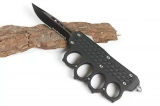 MT 4 Finger Hand Tank Knuckle OTF Automatic Knife (3.6" Serr) (3)