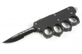 MT 4 Finger Hand Tank Knuckle OTF Automatic Knife (3.6" Serr) (5)